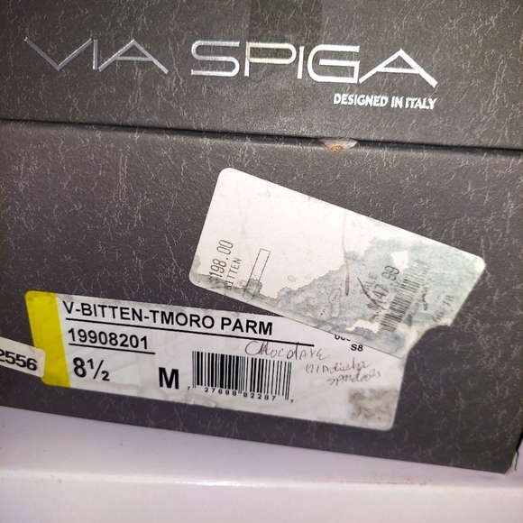 Via Spiga Bitten Cage Sandals 4 inch block heel sz 8.5 - Picture 11 of 11